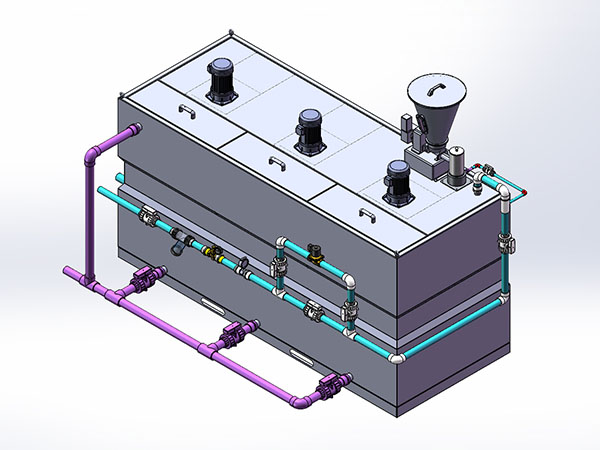 安顺3000L加药间PAM一体化加药机总装配图