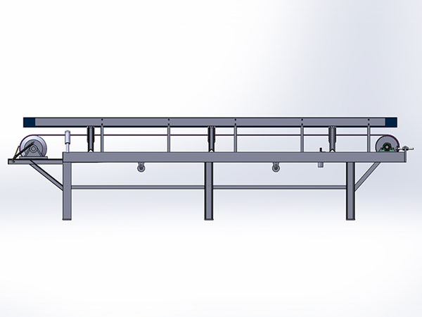 安顺粗格栅皮带输送机总装配图