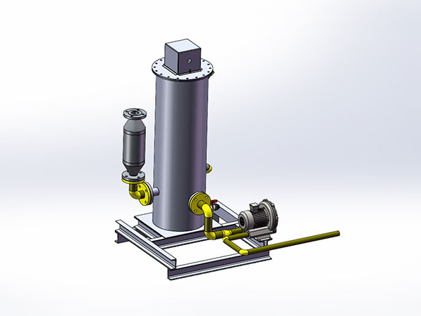 臭气破坏器总装配图