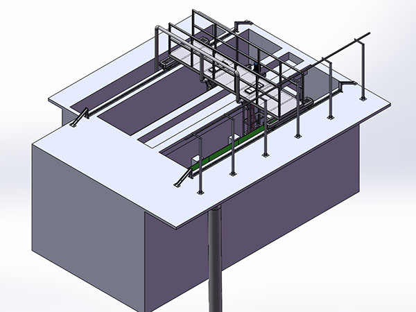大邑曝气沉砂池总装配图