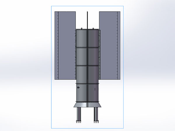 大邑污水厂高效沉淀池絮凝筒总装配图