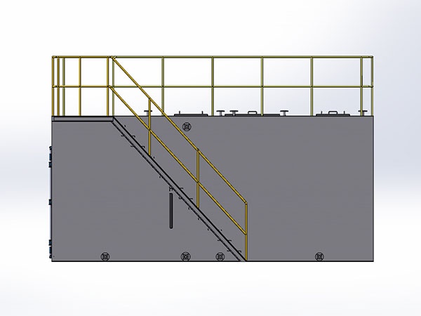 泸县高公路30吨一体化处理设备总装配图