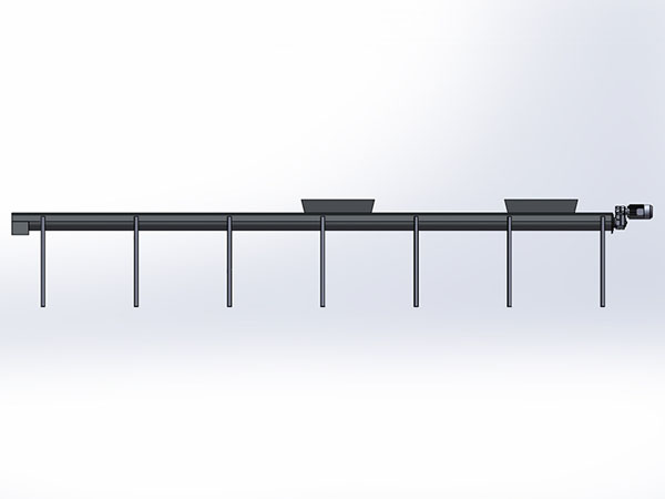 螺旋输送机260X9000总装配图