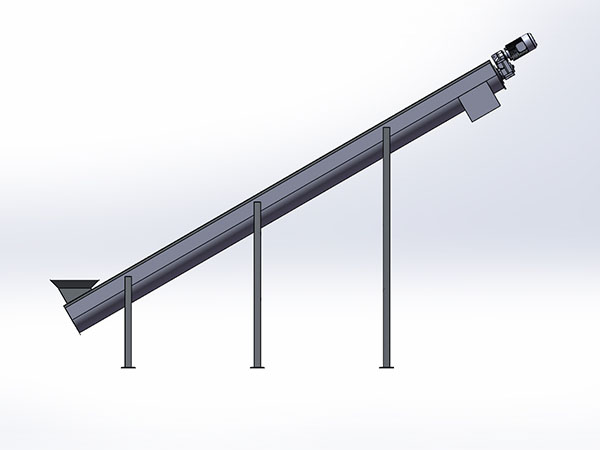 污泥脱水间30度螺旋输送机360X6000